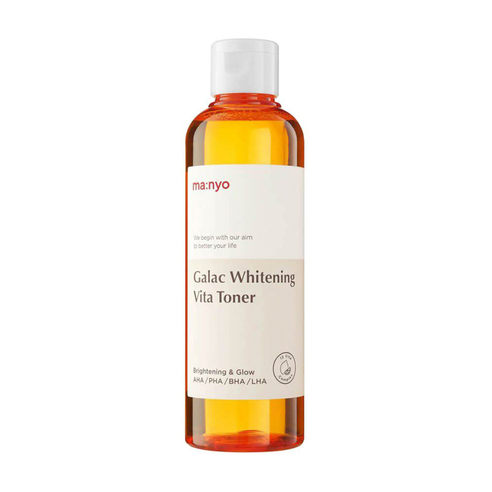 Освітлювальний тонер для обличчя Manyo Galac Whitening Vita Toner з галактомісисом та вітамінним комплексом, 210 мл