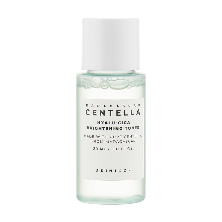 Освітлювальний тонер для обличчя Skin1004 Madagascar Centella Hyalu-Cica Brightening Toner з центелою та гіалуроновою кислотою, 30 мл (тревел-версія)
